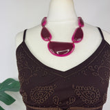 Hot Pink Y2K Necklace