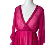 Pink Mesh Cover Up
