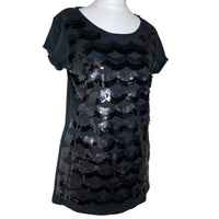 Black Sequin Top