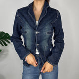 Y2K Graphic Denim Jacket