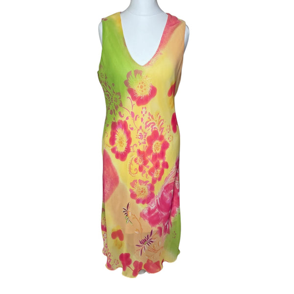Colourful Mesh Maxi Dress
