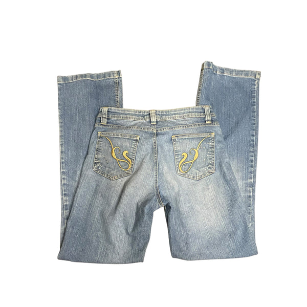 Y2K Embroidered Denim Jeans