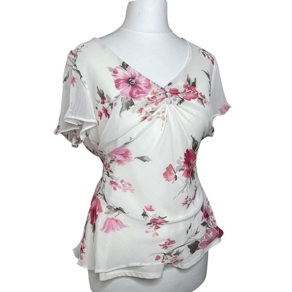 Floral Mesh Top