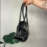 Vintage Black Faux Leather Bag
