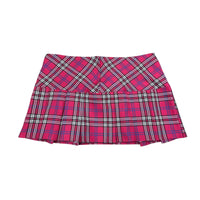 Y2K Tartan Mini Pleated Skirt