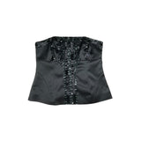 Black Satin Gem Corset