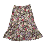 Vintage Floral Midi Skirt