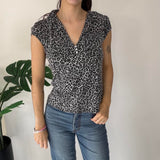 RARE 2000’s Jane Norman Animal Print Top