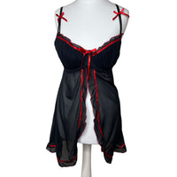 Y2K Mesh Slip Babydoll Dress