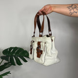 Coach 2000’s Soho Double Pocket Satchel Leather Bag