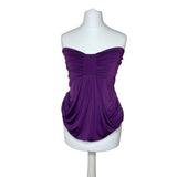 Y2K Purple Strapless Top