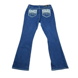Y2K Embroidered Flared Denim Jeans