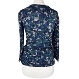 Blue Vintage Long Sleeve Top