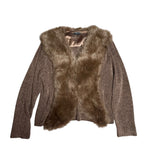 Vintage Faux Fur Cardigan