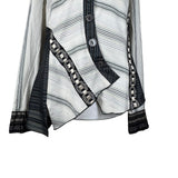 Vintage Asymmetrical Pattered Shirt