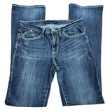 Rock & Republic Flare Denim Embroidered Jeans