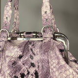 Lilac Y2K Snakeskin Bag