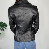 Vintage Leather Blazer Jacket
