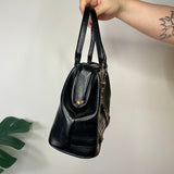 Black Vintage Boxy Handbag