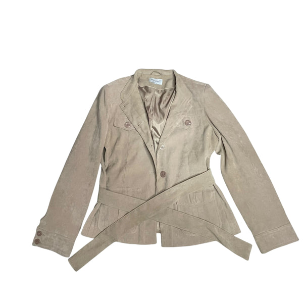 Y2K Suede Blazer Jacket
