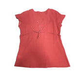 Orange Y2K Tie Back Top