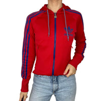 Vintage Adidas Red Zip Up