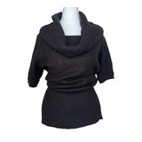Brown Cowl Neck Vintage Jumper
