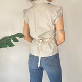 Y2K Button Up Short Sleeve Shirt