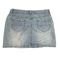 Y2K Floral Denim Skirt