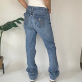 Y2K Embroidered Denim Jeans