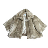 Faux Fur Cropped Coat