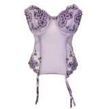Y2K Lilac Strapless Corset