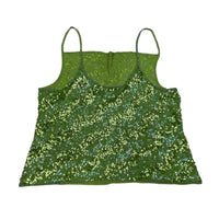 Vintage Sequin Green Cami Top