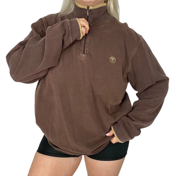 Brown Timberland 1/4 Zip