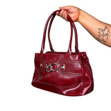 Red Faux Leather Bag Y2K