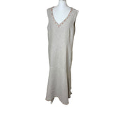 Beige Linen Maxi Dress