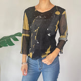 Vintage Mesh Graphic Top