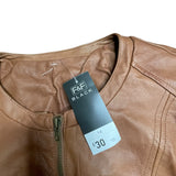 Tan Faux Leather Jacket
