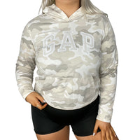 GAP Camo Spell Out Embroidered Hoodie