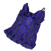 Purple Y2K Animal Print Corset