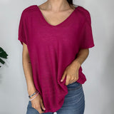 Per Una Pink Knitted V-Neck