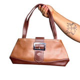 Brown Faux Leather Bag
