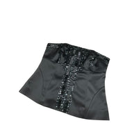 Black Satin Gem Corset