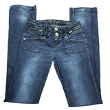 2000’s Jane Norman Low Rise Flare Lace Up Denim Jeans