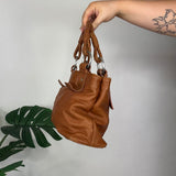 Tan Vintage Leather Handbag