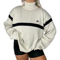 Vintage Adidas High Neck Knitted Jumper