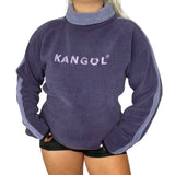 Kangol Purple Pullover Fleece High Neck