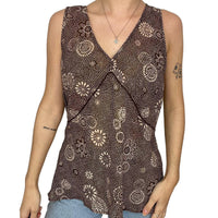 Brown Mesh Vest