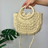 Cream Woven Bag