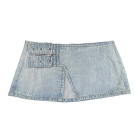 Denim Micro Mini Skirt